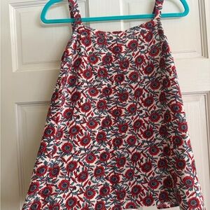 Old Navy Red and Blue Floral Dress